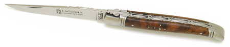 Couteau de poche Laguiole par l'Homme des Bois en thuya
