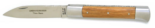 Couteau de poche Roquefort en bois d'olviier