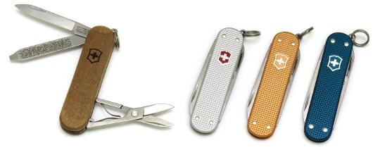 Canif onnglier suisse Victorinox manche en bois et alox