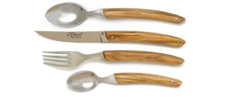 Ménagère de table Le Thiers® en bois d'olivier