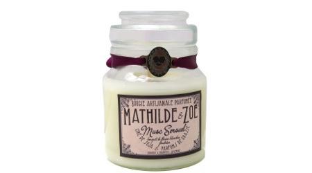 Bougie parfumée haut de gamme parfum musc sensuel
