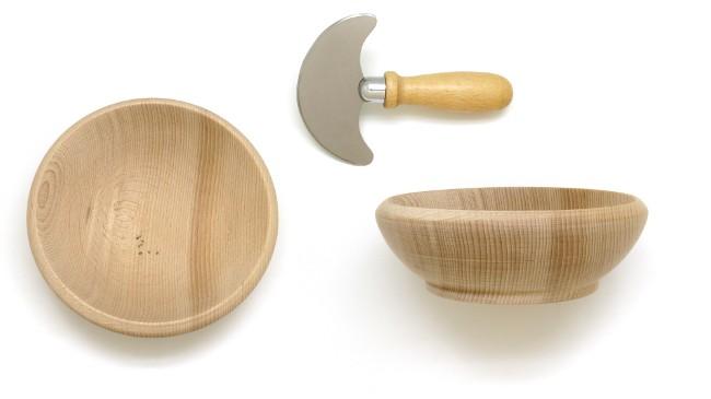 Berceuse hachoir de cuisine manche en bois pour persillade