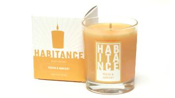 Bougie parfumée habitance pêche et abricot