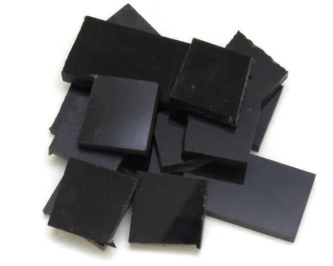 CHUTES DE RESINE NOIR UNI POUR MANCHE