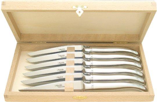 Coffret 6 Couteaux de table Laguiole en inox Coffret 6 Couteaux de table Laguiole en inox