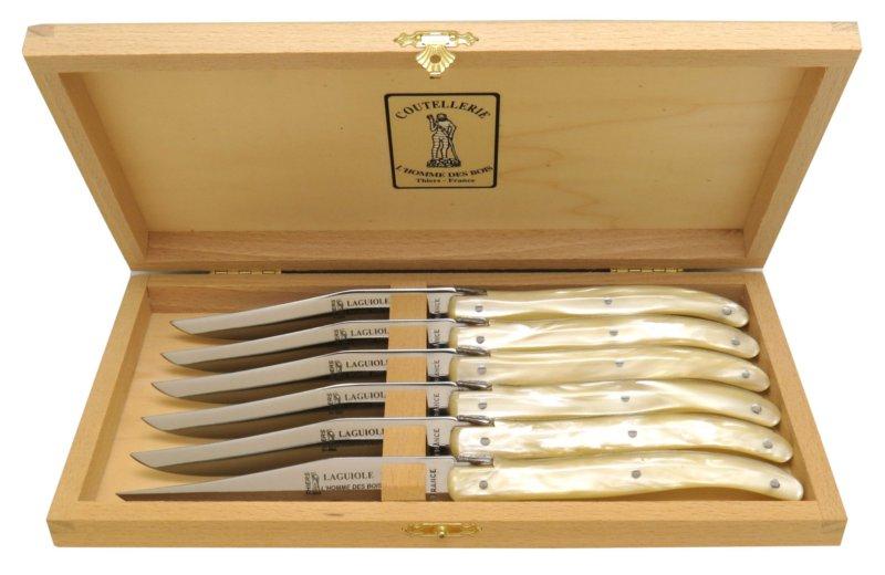 Coffret de 6 couteaux Laguiole de table