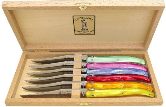 Coffret de 6 couteaux laguiole de table