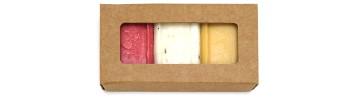 Composition 3 savons en boite carton