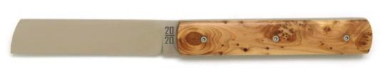 Couteau 20/20 par Le Fidèle en bois de genévrier