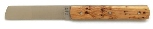 Couteau 20/20 par Le Fidèle en bois de genévrier