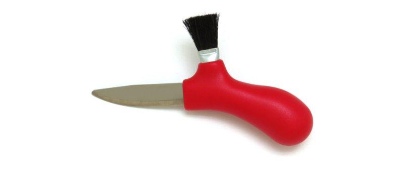 Couteau à champignons morakniv rouge