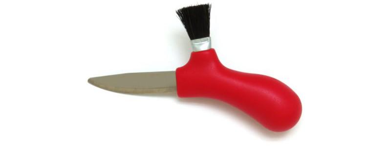 Couteau à champignons morakniv rouge