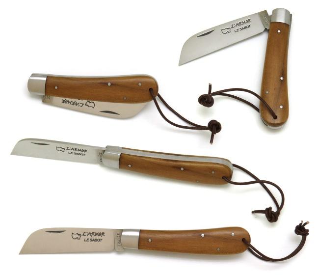 COUTEAU DE POCHE ARMOR EN BOIS DE TECK MANCHE 10,5 CM