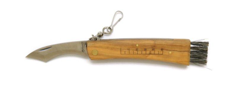 Couteau à champignons Maserin haut de gamme en olivier Couteau à champignons Maserin haut de gamme en olivier