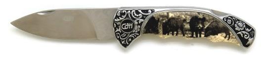 Couteau de chasse Herbertz gravure sanglier