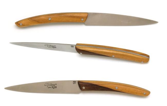 COUTEAU D'OFFICE DROIT LE THIERS LAME 10 CM - MANCHE EN BOIS D'OLIVER
