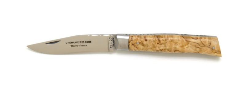 Couteau pliant de poche alpin en bouleau