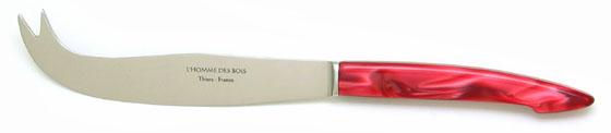Couteau à fromage de couleur rouge nacré