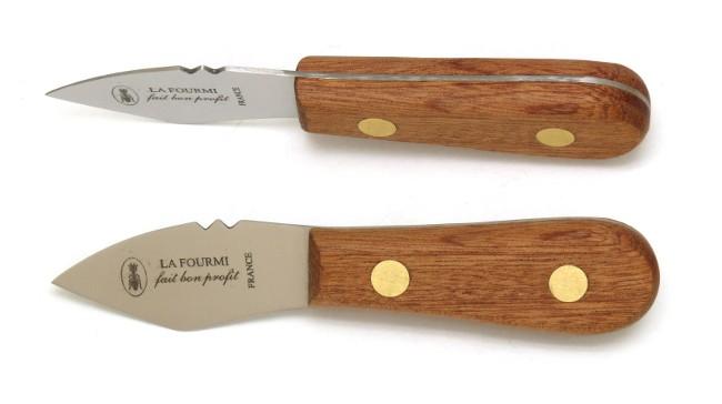 Couteau à huîtres, couteau et gant à huîtres, ensemble à huîtres avec  manche en bois