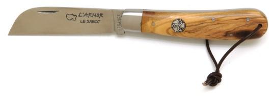 Couteau l'Armor par Le Sabot manche olivier triskell