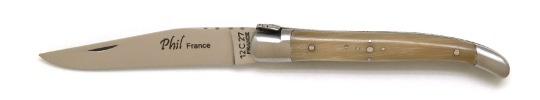 Couteau Laguiole en 12C27 en corne