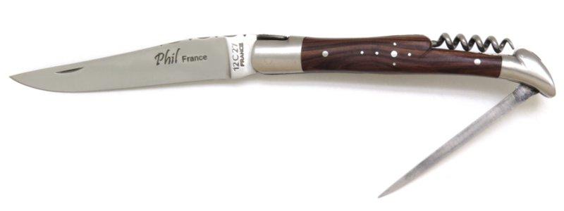 Couteau Laguiole avec poinçon en bois de violette
