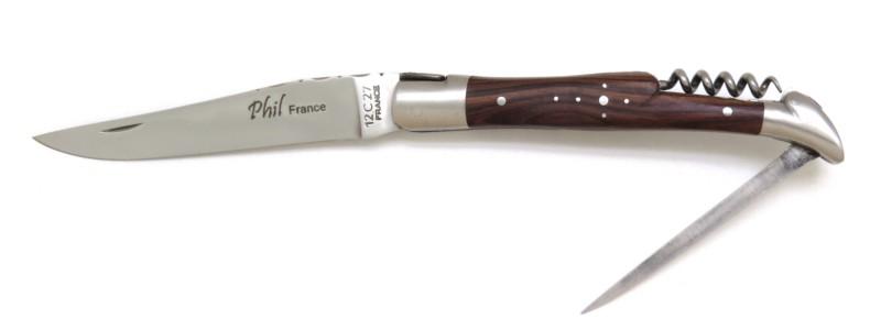Couteau Laguiole avec poinçon en bois de violette