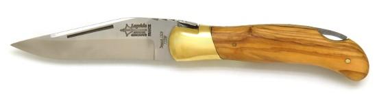 Couteau de chasse Laguiole en bois d'olivier
