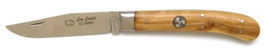 Couteau Lou Coteth par Au Sabot en olivier