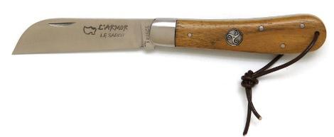 Couteau de marin L'Armor par Le Sabot manche en teck
