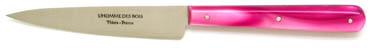 Couteau d'office artisanal manche rose 