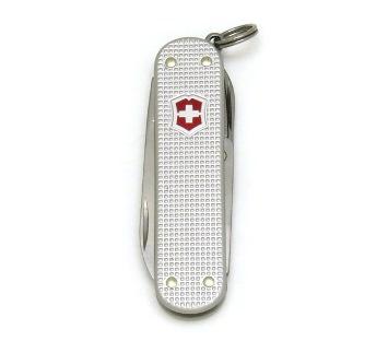 COUTEAU ONGLIER SUISSE VICTORINOX ALOX CLASSIC SILVER MODELE 0.6221.26 - CANIF ONGLIER 58 MM GRIS