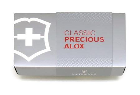 COUTEAU ONGLIER SUISSE VICTORINOX ALOX CLASSIC SILVER MODELE 0.6221.26 - CANIF ONGLIER 58 MM GRIS