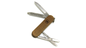 Couteau onglier Suisse Victorinox manche en bois de noyer