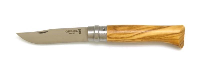 Couteau Opinel N°8 manche en bois d'olivier
