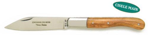 Couteau fermant pliant Aurillac en olivier