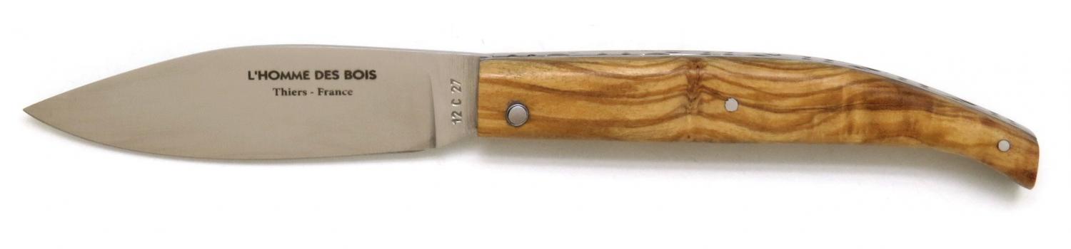 Couteau pliant en bois d'olivier