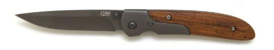 Couteau pliant Herbertz liner lock manche bois métal