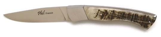 Couteau pliant manche animal en corne de bélier