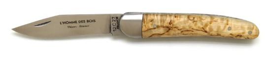 Couteau de poche Alsacien artisanal en bouleau