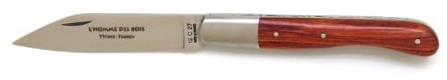 Couteau fermant pliant Aurillac artisanal en bois de rose
