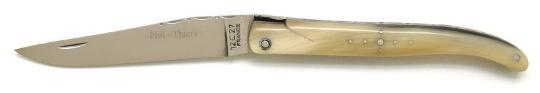 Couteau en corne blonde