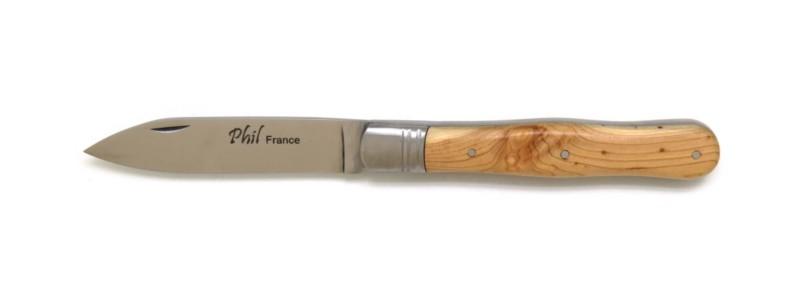Couteau de poche français violon en bois de cade