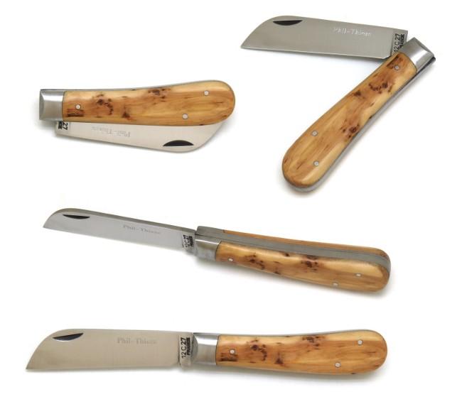 Couteau à pain en inox et bois d'olivier 19cm - naturel 