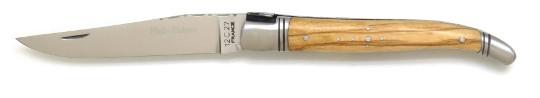 Couteau pliant artisanal en olivier