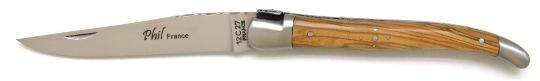 Couteau artisanal en bois d'olivier