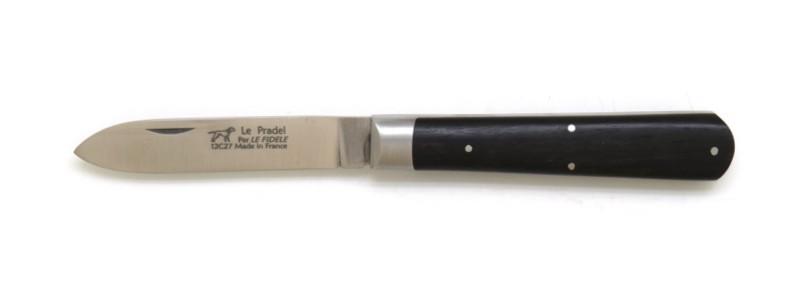 Couteau pradel lame inox en ébène