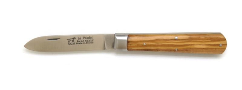 Couteau pradel lame inox en olivier