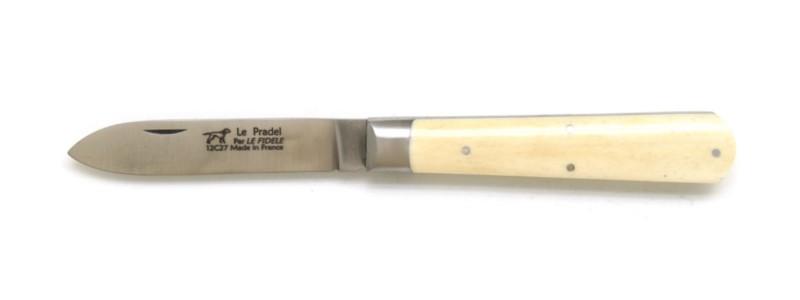 Couteau pradel lame inox en os