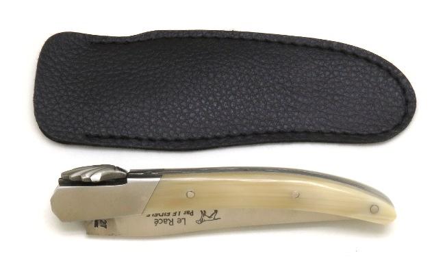 COUTEAU LE RACE MANCHE EN POINTE DE CORNE MANCHE 11 CM - 1 MITRE EN INOX